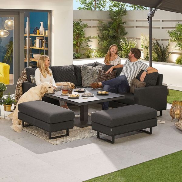 Compact Eclipse Outdoor Fabric Casual Dining Set thumbnail