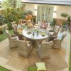Oyster 8 Seat Dining Set with 1.8m Round Table