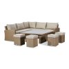 Deluxe Ciara Corner Dining Set with Rising Table