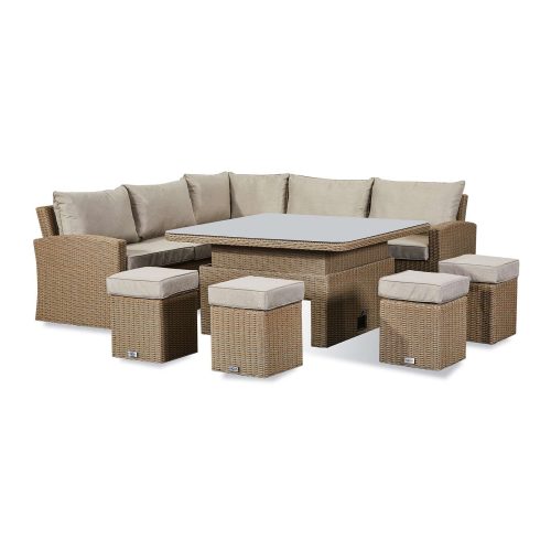 Deluxe Ciara Corner Dining Set with Rising Table thumbnail