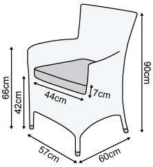 Amelia 10 Seat Dining Set dimensions